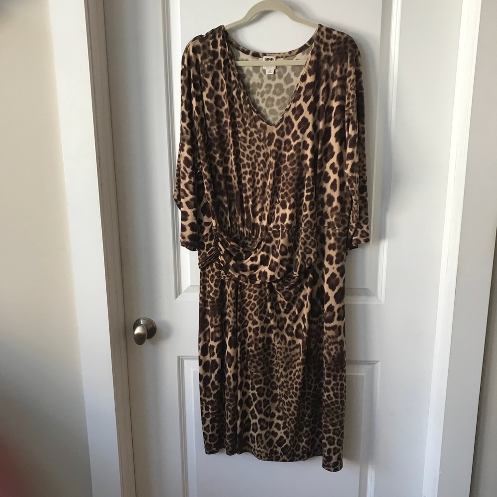 Anne Klein Cheetah Print Dress, Plus Size!